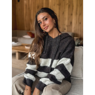 Pull Dita - Beige/Chocolat
