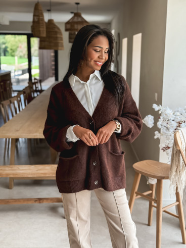 Gilet Gaïa - Chocolat