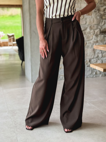 Pantalon Albina - Marron