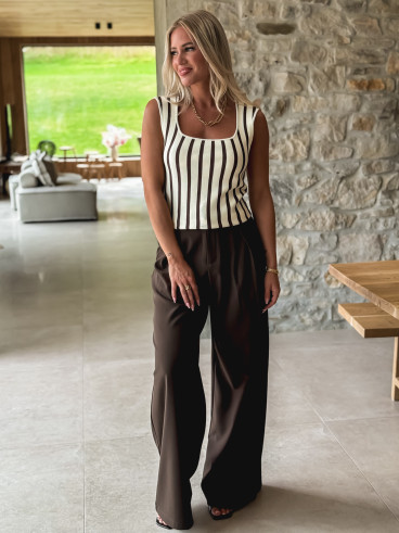 Pantalon Albina - Marron