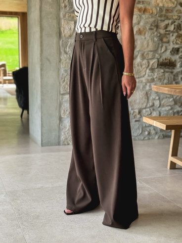 Pantalon Albina - Marron