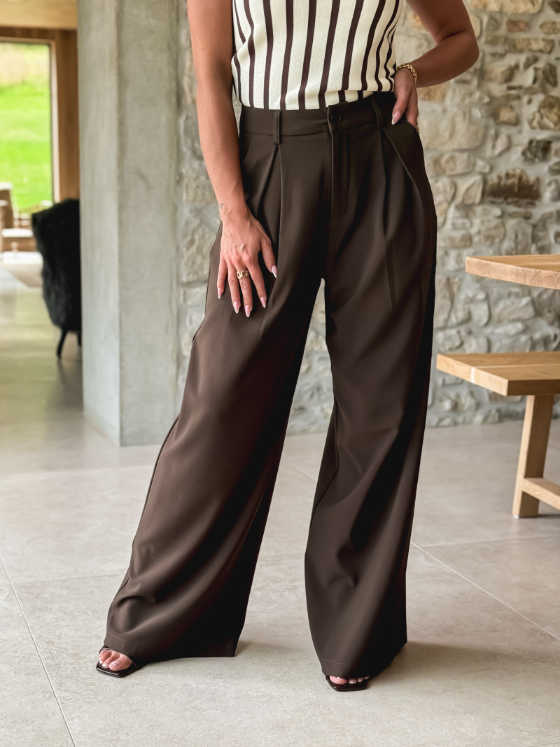 Pantalon Albina - Marron