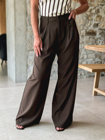 Pantalon Albina - Marron