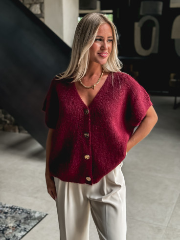 Gilet Ayline - Bordeaux
