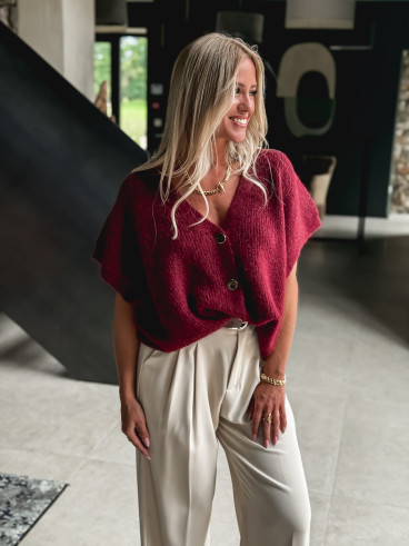 Gilet Ayline - Bordeaux