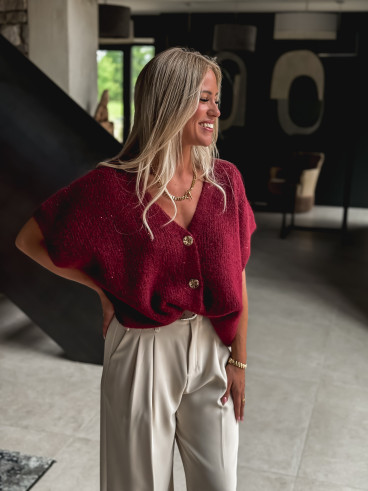 Gilet Ayline - Bordeaux