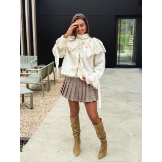 Veste en Teddy Hariette - Ecru