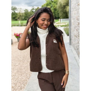 Gilet sans manches Mimi - Chocolat