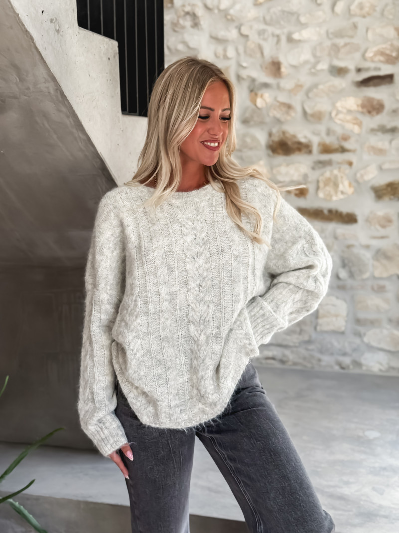 Pull Caissy - Gris Chiné