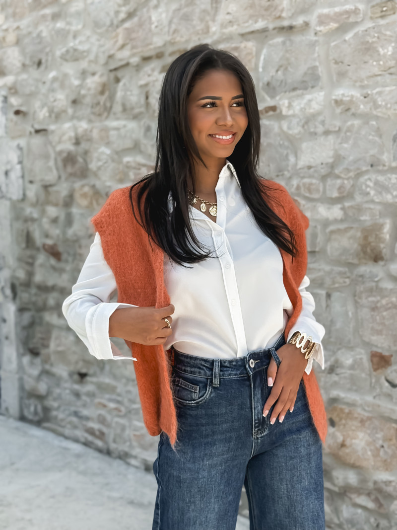 Gilet Milly - Orange Brûlé