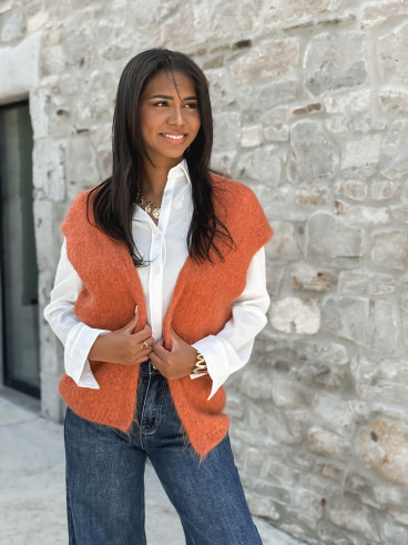 Gilet Milly - Orange Brûlé