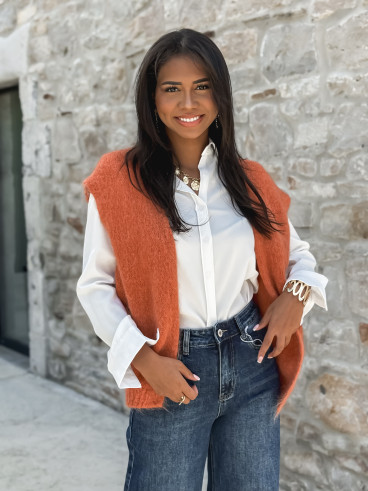 Gilet Milly - Orange Brûlé