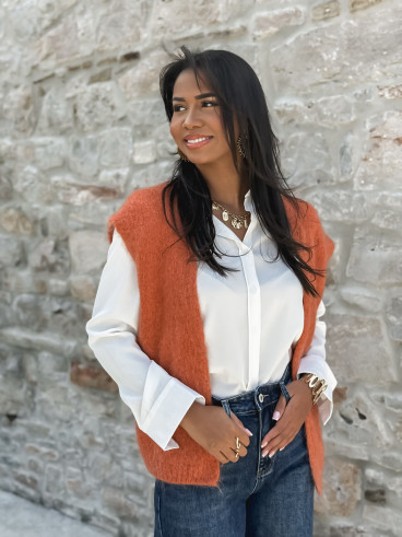 Gilet Milly - Orange Brûlé