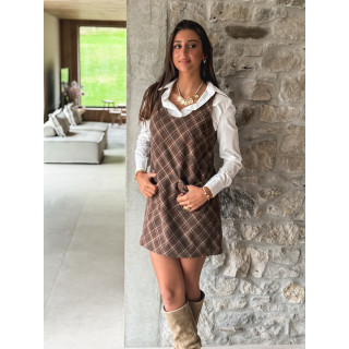 Robe courte Lalya - Marron