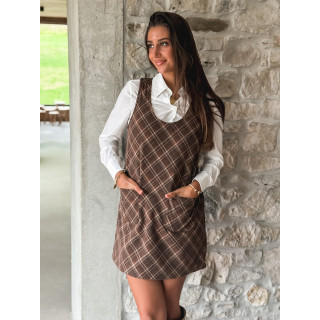 Robe courte Lalya - Marron