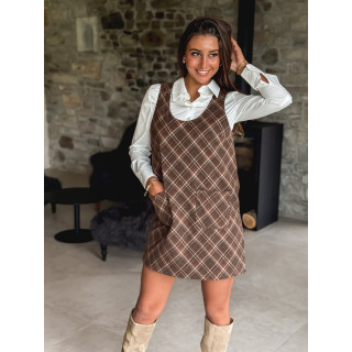 Robe courte Lalya - Marron