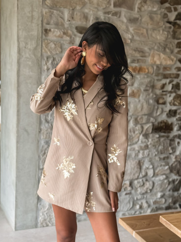 Combinaison short lignée Xiralia - Beige