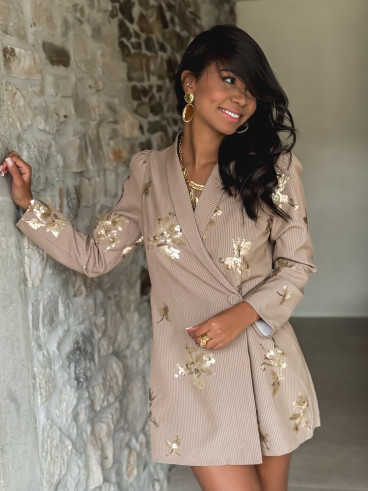 Combinaison short lignée Xiralia - Beige