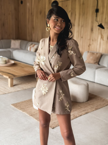 Combinaison short lignée Xiralia - Beige