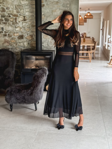 Robe longue Jéana - Noir