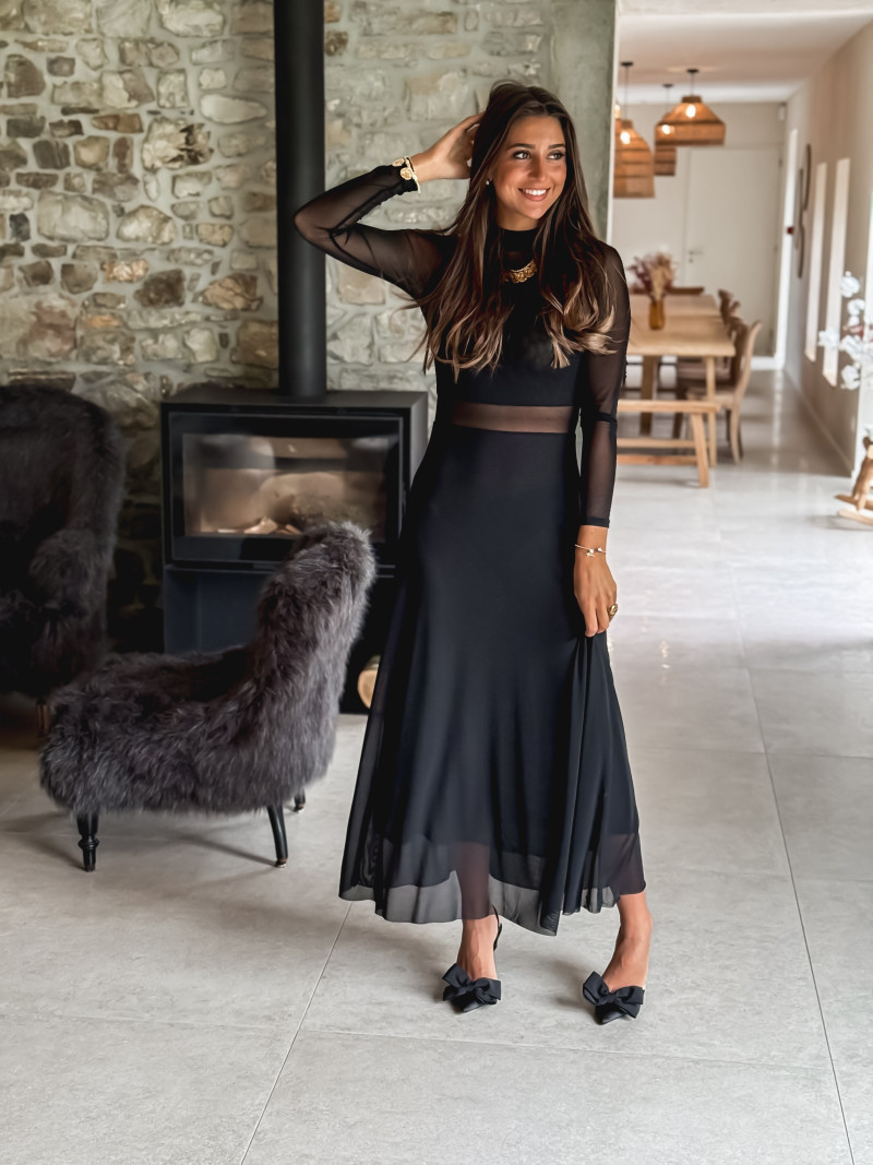 Robe longue Jéana - Noir
