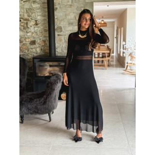 Robe longue Jéana - Noir