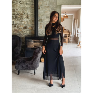 Robe longue Jéana - Noir
