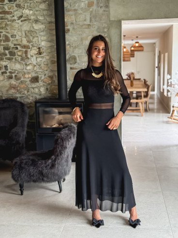 Robe longue Jéana - Noir