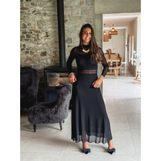 Robe longue Jéana - Noir