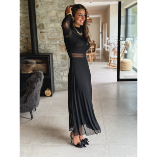 Robe longue Jéana - Noir