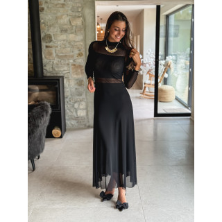 Robe longue Jéana - Noir