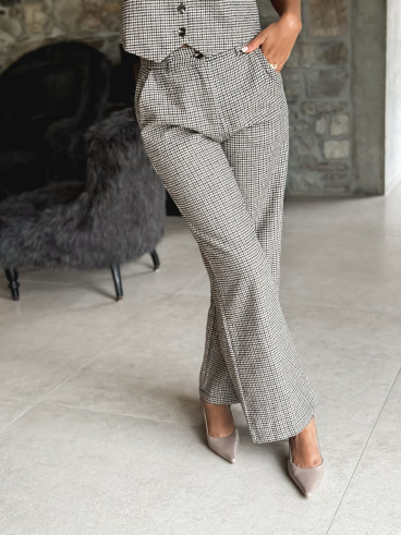 Pantalon Fionolla - Beige/chocolat