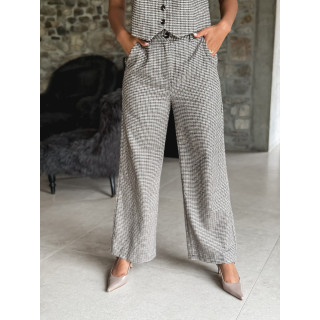 Pantalon Fionolla - Beige/chocolat