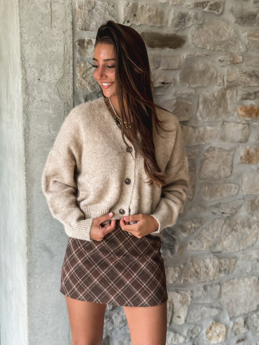 Jupe courte Lalya - Marron