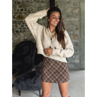 Jupe courte Lalya - Marron