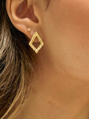 Boucles d'oreilles Nelyza - Doré
