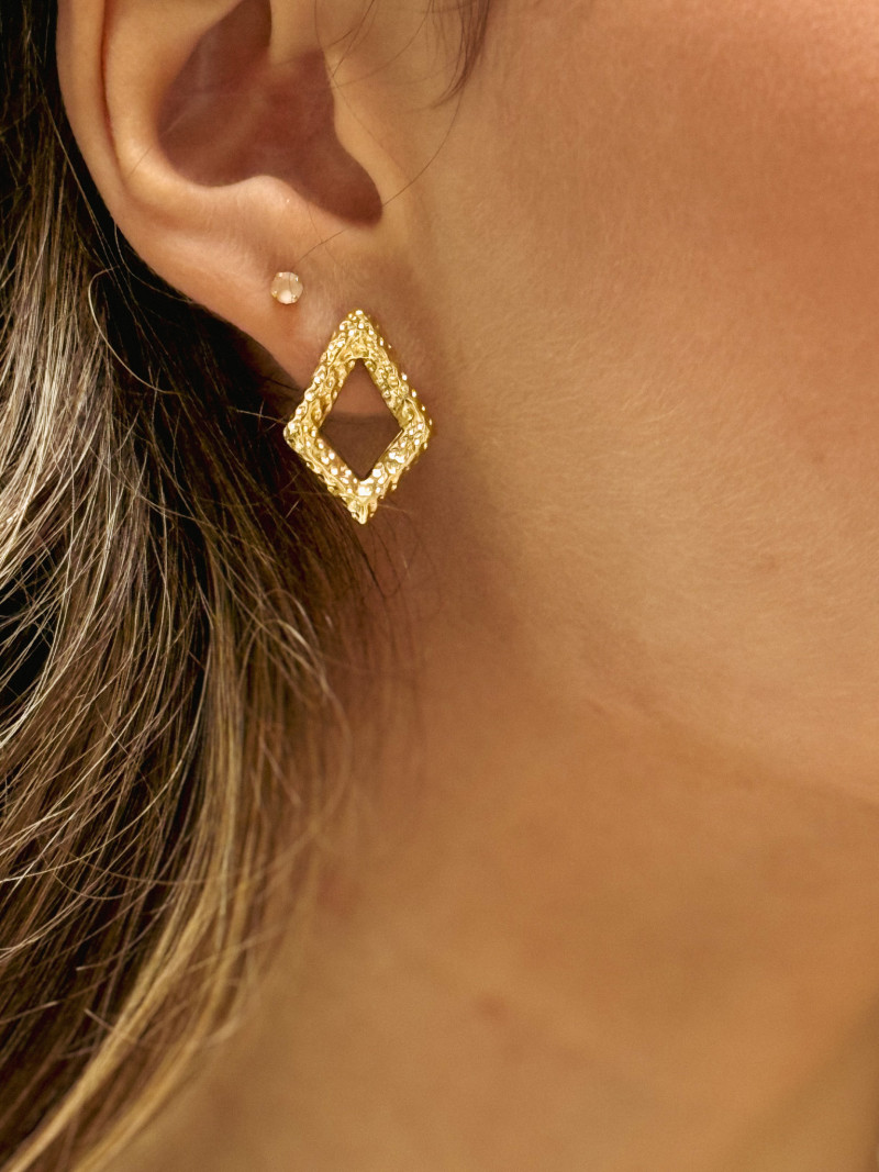 Boucles d'oreilles Nelyza - Doré