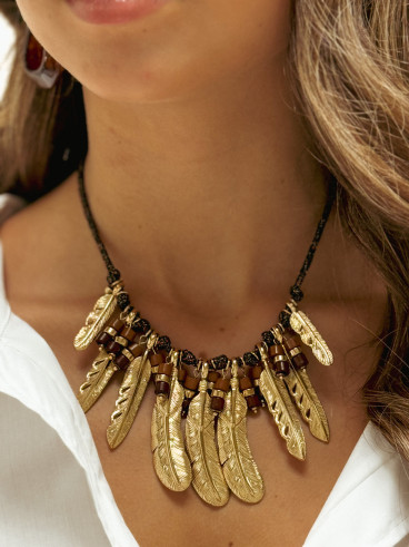 Collier Gaïane - Chocolat