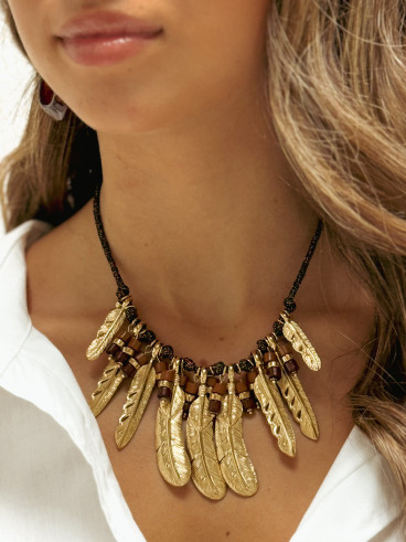 Collier Gaïane - Chocolat