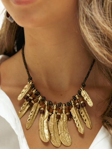 Collier Gaïane - Chocolat