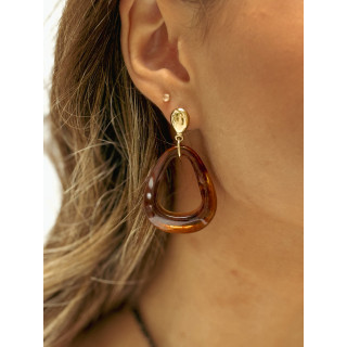 Boucles d'oreilles Cassilda - Chocolat
