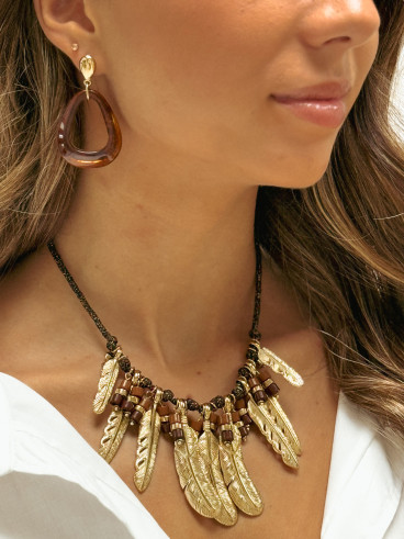 Boucles d'oreilles Cassilda - Chocolat