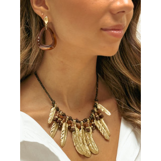 Boucles d'oreilles Cassilda - Chocolat