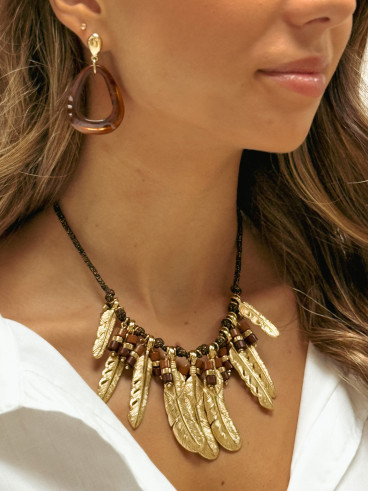 Boucles d'oreilles Cassilda - Chocolat