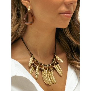 Boucles d'oreilles Cassilda - Chocolat