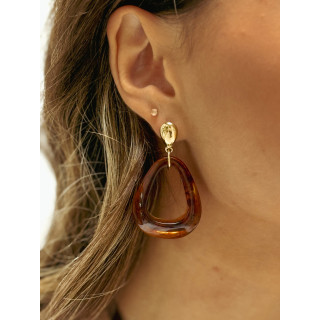 Boucles d'oreilles Cassilda - Chocolat