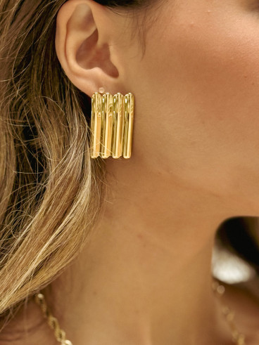 Boucles d'oreilles Noüa - Doré