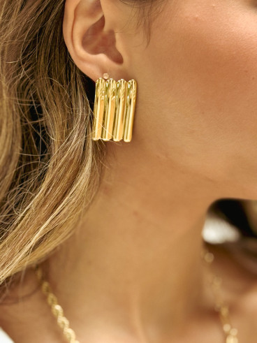 Boucles d'oreilles Noüa - Doré