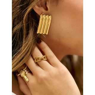 Boucles d'oreilles Noüa - Doré