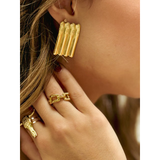 Boucles d'oreilles Noüa - Doré